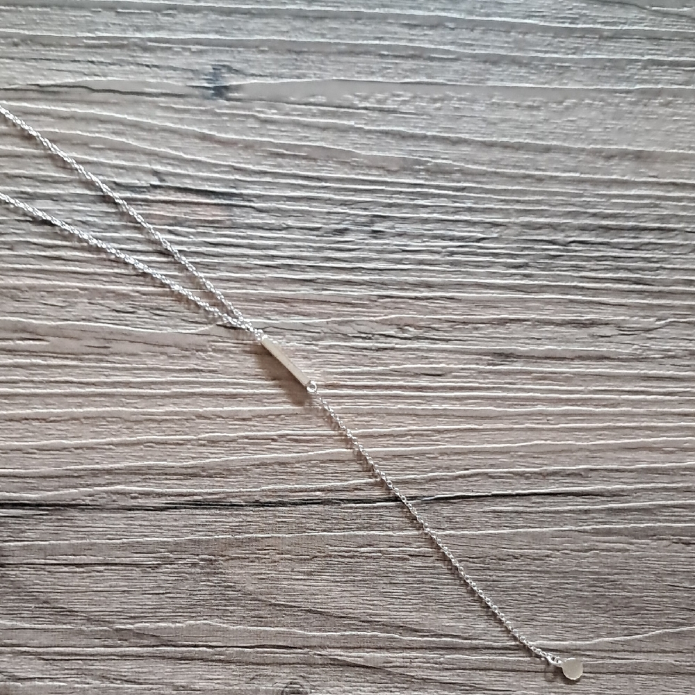 Sterling Silver Minimalist Y Necklace